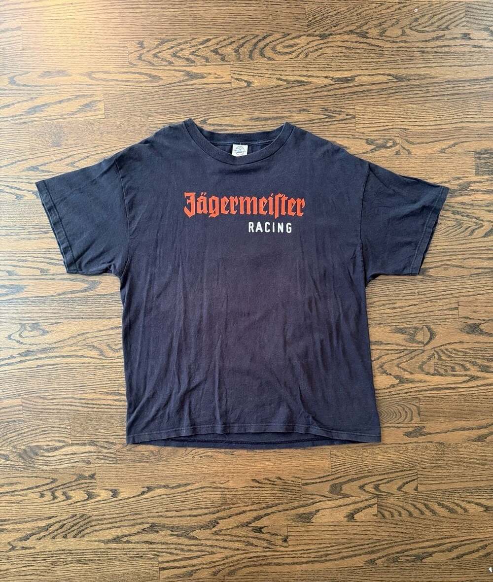Vintage Delta Pro Weight Jägermeister Racing Black T-Shirt XL